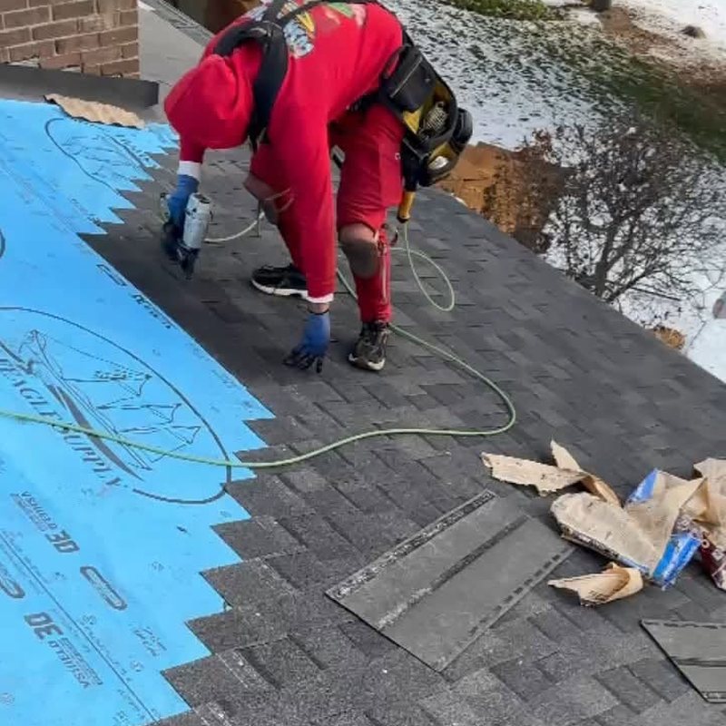 New shingles going on