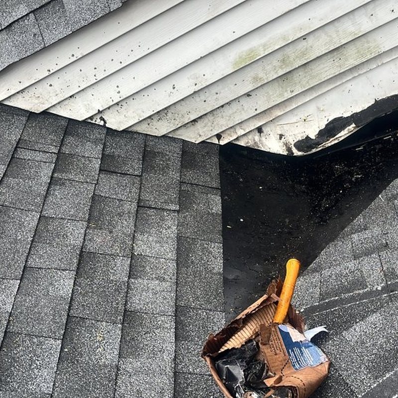 Roof-to-wall junction